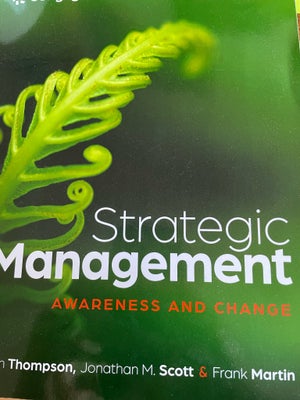 Strategic Management ed. 10 , Thompson, emne: økonomi