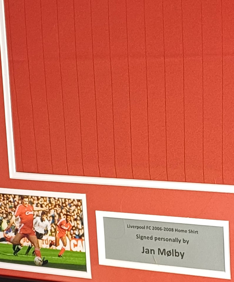 Fodboldtrøje, Liverpool FC, Signeret af Jan Mølby