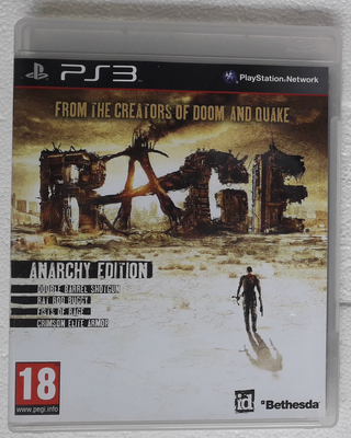 Rage Anarchy Edition, PS3, action, brugt incl manual.

Stand: perfekt
Afhentes: kan afhentes uden at