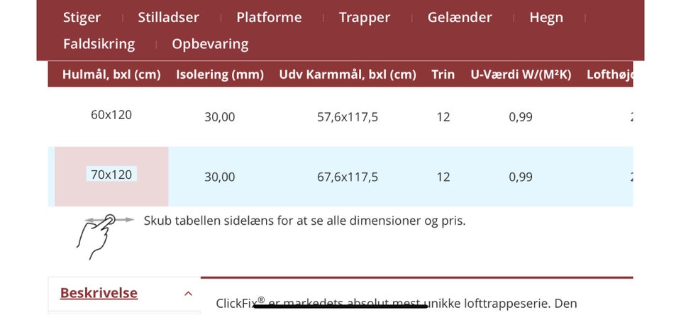 Loftstrappe fra Timberlex