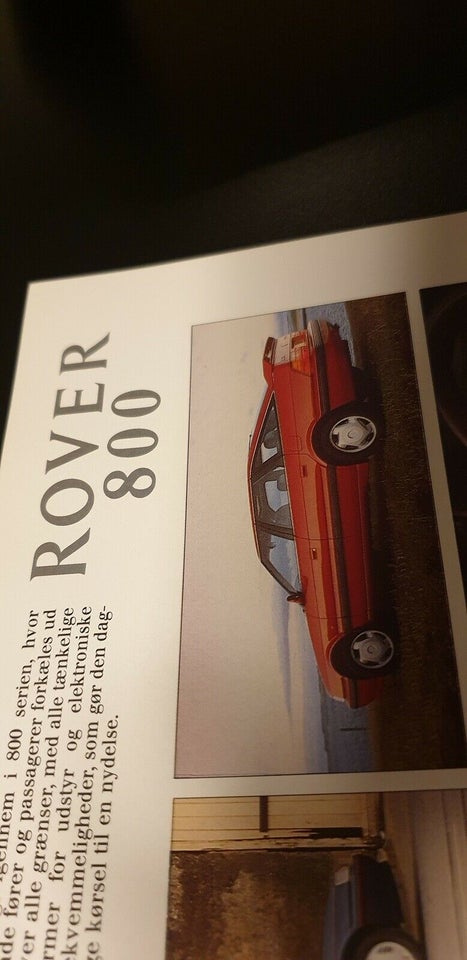 Brochure, Rover 800