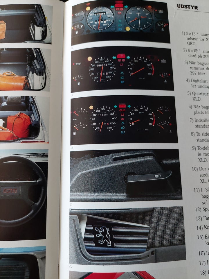 Brochure, Peugeot 309