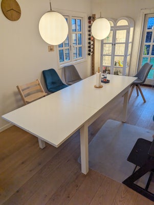 Spisebord, Træ, Ikea  Laneberg, b: 85 l: 190, Måler 140cm uden tillægsplader og op til 210cm med til