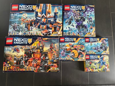 Lego Nexo Knights, Samling af æsker, Sælger følgende æsker med Lego Nexo Knights.

Alle er komplette