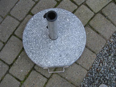 Parasolfod, Granit, Parasol-paraplysnor fod,ny, har aldrig stået ude, granit. rund 42 cm i diameter,