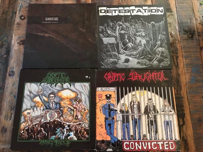 LP, Cryptic Slaughter, "Money talks" original 1987 udgave, 200 kroner
Cryptic Slaughter "Convicted" 