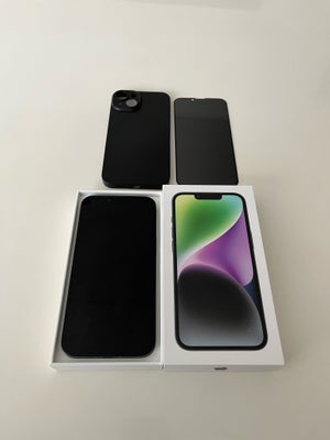 iPhone 14 Plus, 128 GB, sort, PERFEKT iphone 14 PLUS 128GB i sort farve sælges. Telefonen er Perfekt