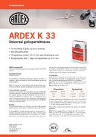 ARDEX K 33 Gulvspartelmasse 12 sække, 240 kg