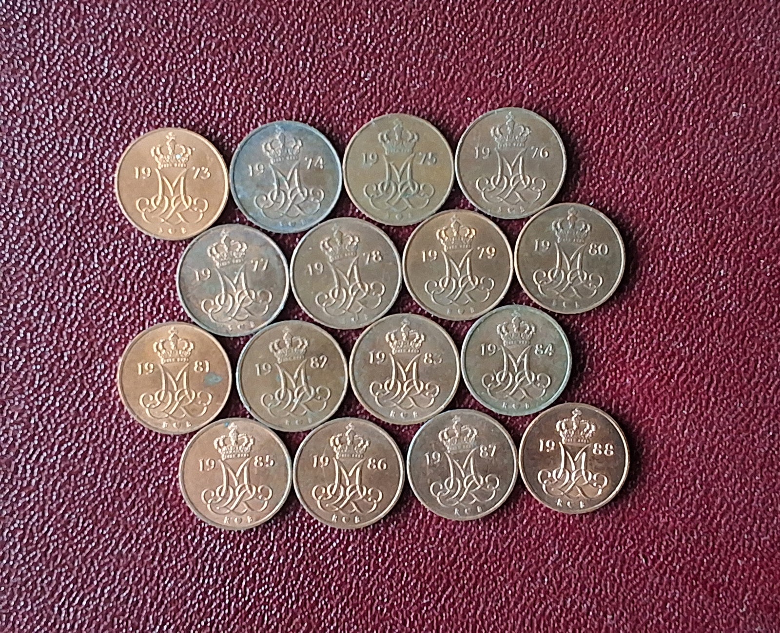 Danmark, mønter, 16x5 ØRE