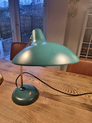 Christian Dell, bordlampe, Gammel Christian Dell lampe i original farve. Farven er grøn/blå - se fot