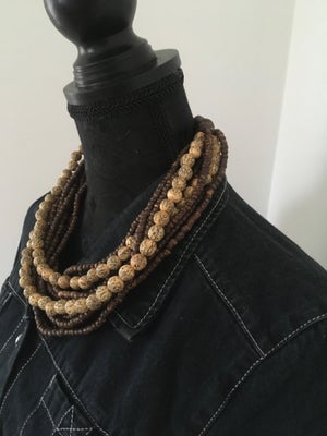 Halskæde, bijouteri, Meget smuk afrikansk inspireret perlekæde, Meget smuk afrikansk perlekæde, med 