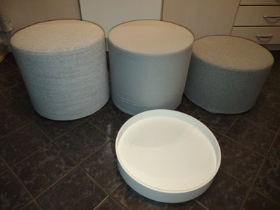 Puf, Softline, 4 brugte dele fra Softline Puf / stol / fodskammel / bord model Drum ( tromme ) 
2 st
