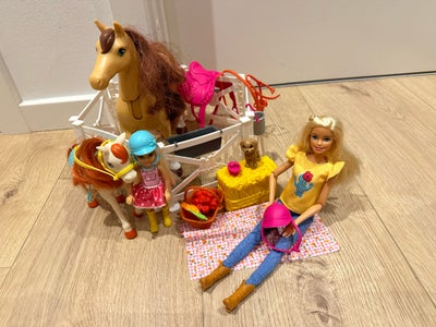 Barbie, Barbie, Chelsea og 2 heste, Barbie Hesteeventyr - Barbie og Chelsea med hver sin hest