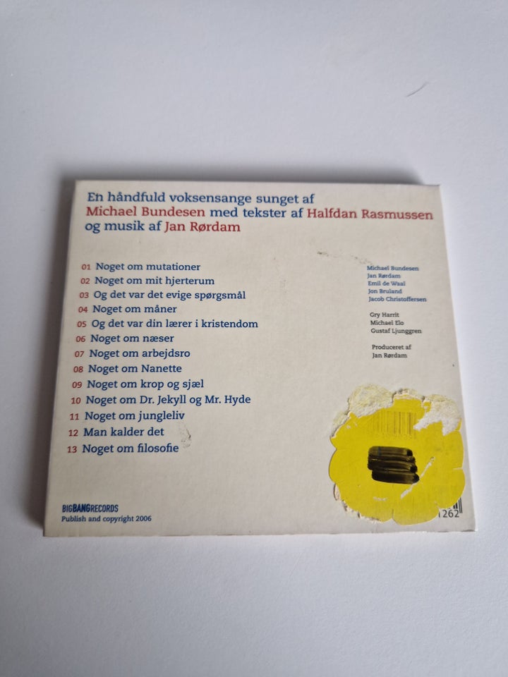 Michael Bundesen og Jan Rørdam: CD : Halfdan, pop