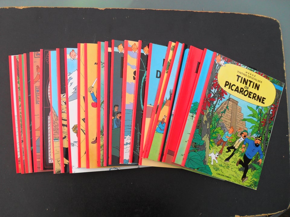 TINTIN NR. 1-23 KOMPLET, HERGE, Tegneserie