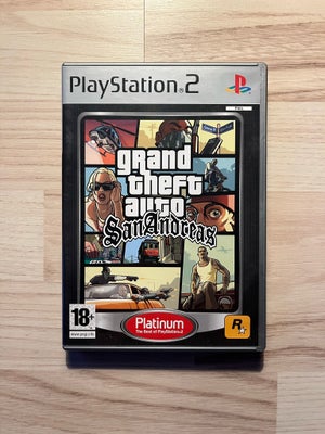 Grand Theft Auto San Andreas, PS2, Komplet med manual og kort.

Spillet er testet og virker som det 