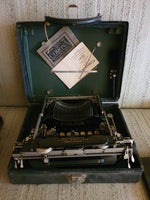 Antik rejseskrivemaskine i original kuffert