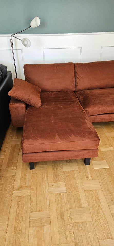 Sofa, ruskind, 4 pers.