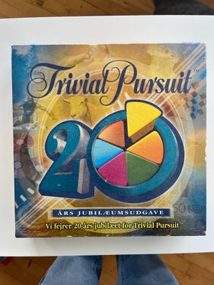 Trivial Pursuit, Quiz, brætspil, Trivial Pursuit 
20 års jubilæum 
Sælges for 50kr