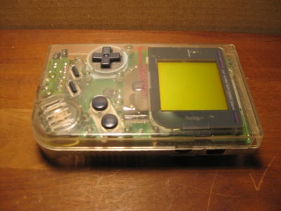 Nintendo Game Boy Classic, CLEAR, Rimelig, Gameboy Classic Clear (DMG-01) Komplet og alle funktioner