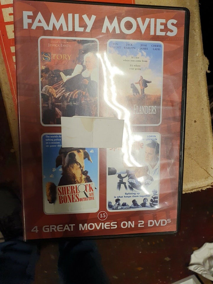 4 great movies on 2 dvds, DVD, familiefilm