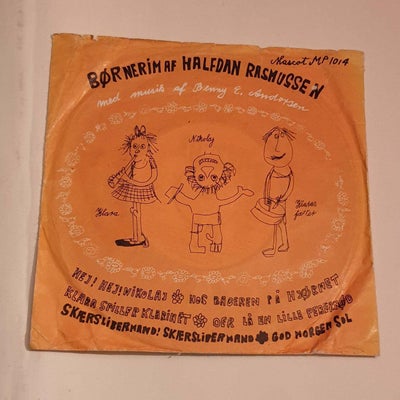 EP, Halfdan Rasmussen, Børnerim, Børne-LP, Halfdan Rasmussen Børnerim
Mascot MP 1014
cover  g  plade