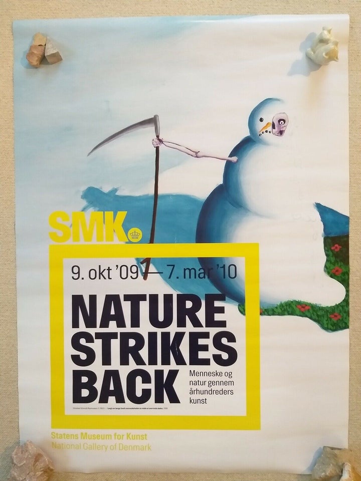 Plakat, SMK, motiv: Nature strikes back – dba.dk – Salg af Nyt og Brugt