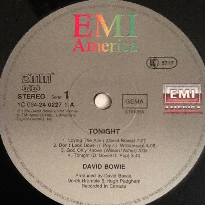 LP, David Bowie, Tonight