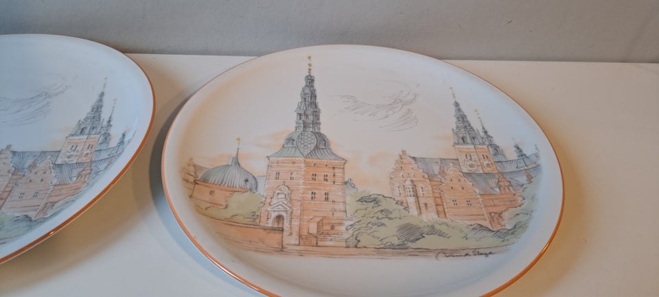 Porcelæn, Tallerkener, Mads stage. Frederiksborg slot