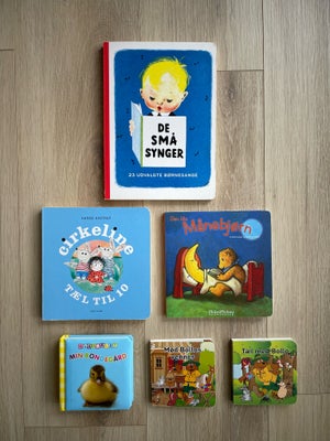 Børnebøger med tykke sider, -, Bøger / børnebøger med tykke sider til baby /mindre børn. 
Bøgerne er