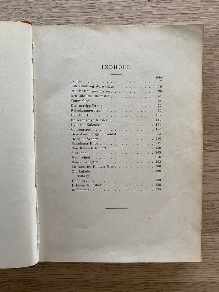 H.C.Andersens Eventyr bind 1+2, H.C.Andersen, emne: anden