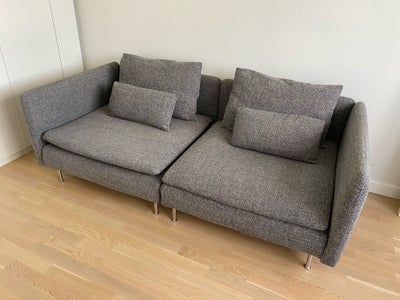 Sofa, polyester, 2 pers. , Ikea Söderhamn, 2 stk hjørnemoduler Söderhamn fra Ikea med mørkegråt betr