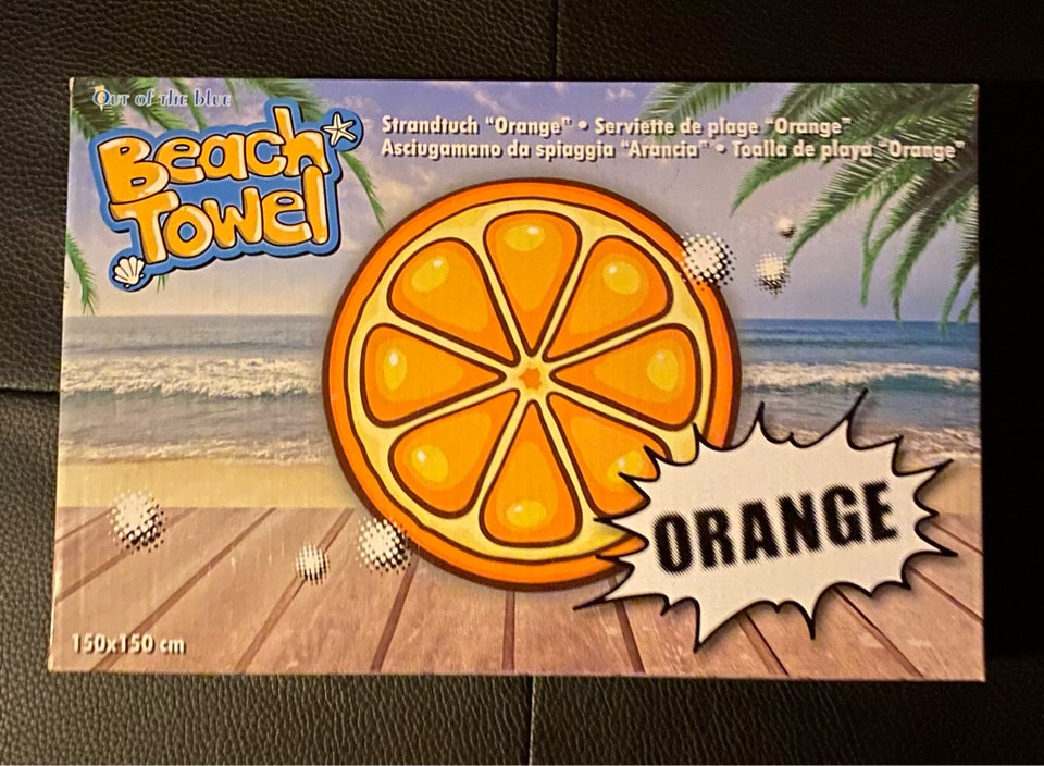 Appelsin strandhåndklæde