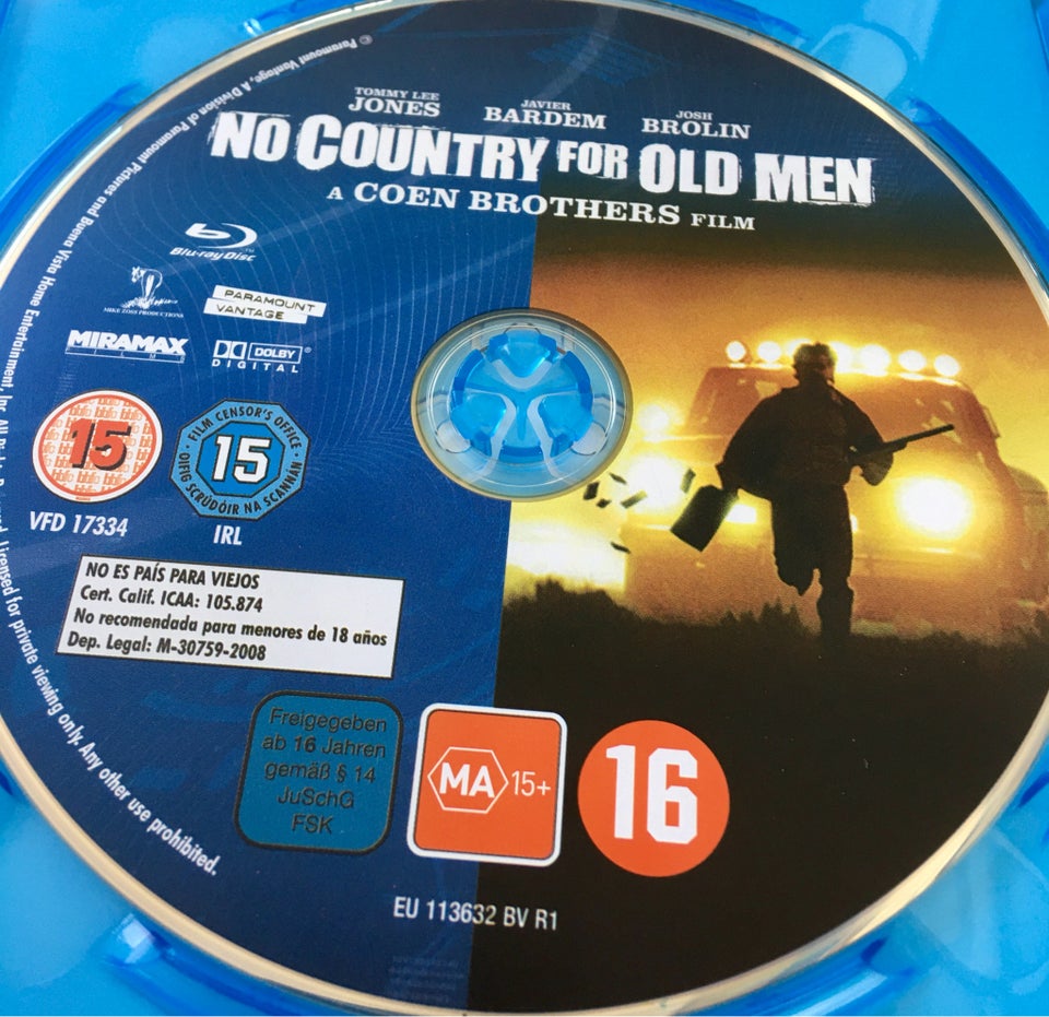 Coen Brødrene: No Country for Old Men, Blu-ray, thriller