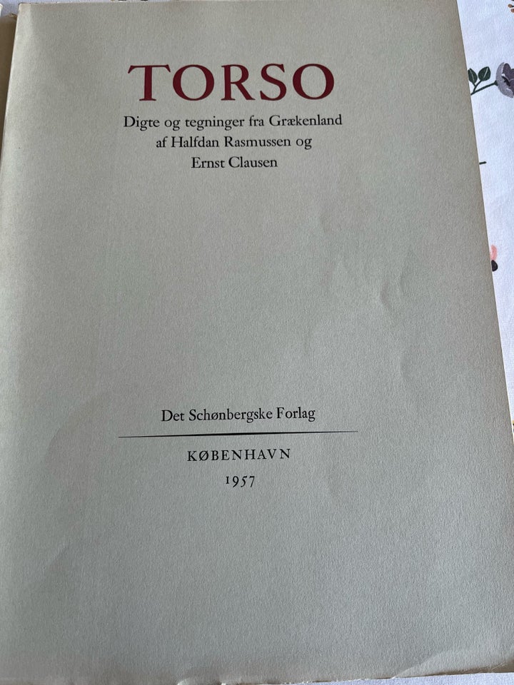 Torso, Halfdan Rasmussen og Ernst Clausen , anden bog