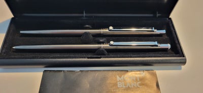 Kuglepenne, Mont Blance Noblesse slimline, sæt, vintage fra 90'erne. Kuglepen og stift blyant i mørk