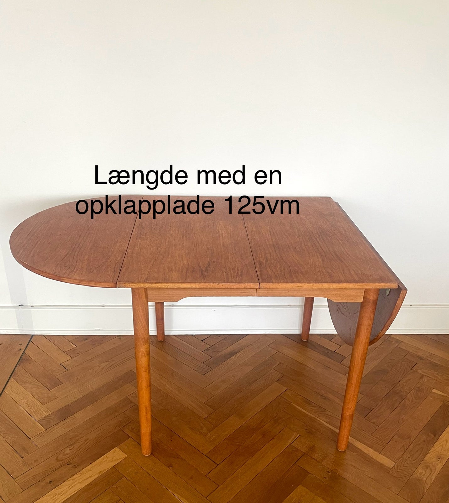 Arne Vodder, bord, udtræksbord i teaktræ med klapper