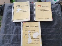 1 samling af JVC service manuel VSH video, JVC, Rimelig