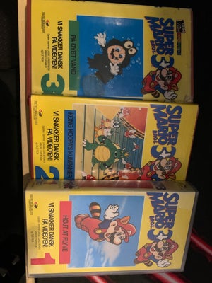 Animation, Super Mario - med Dansk Tale 3 stk, Prisen er for alle 3 solgt sammen. 