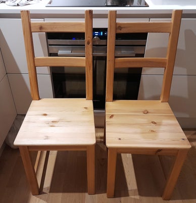 Spisebordsstol, TRÆ / WOOD, IVAR / IKEA, 2 meget flotte spisestuestole i træ. / 2 Nice Wood Dining C