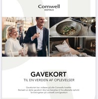 Gavekort til Comwell hotels, Værdi 940kr
Udløbe...