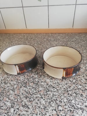 Keramik, Skåle, Klavs Encke, 2 ildfaste skåle 4,5cm høje/diameter 12,5cm. Uden skår eller afslag.