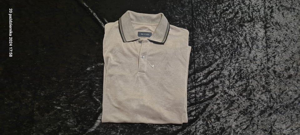 Polo t-shirt, SAND, str. XL