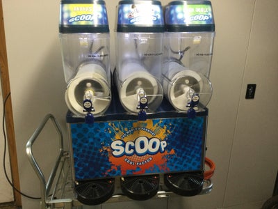 Scoop slushice maskine, 3x12 liter scoop slush ICE maskine  alt virker 