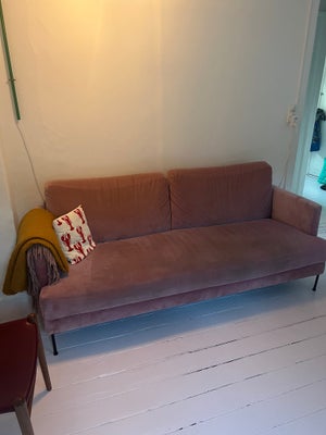 Sofa, velour, 2 pers., Velour sofa. Mindes den er fra sofa kompagniet eller Ilva. Den trænger til en