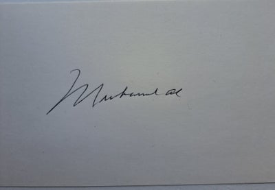 Autografer, Muhammed Ali, Som nævnt 