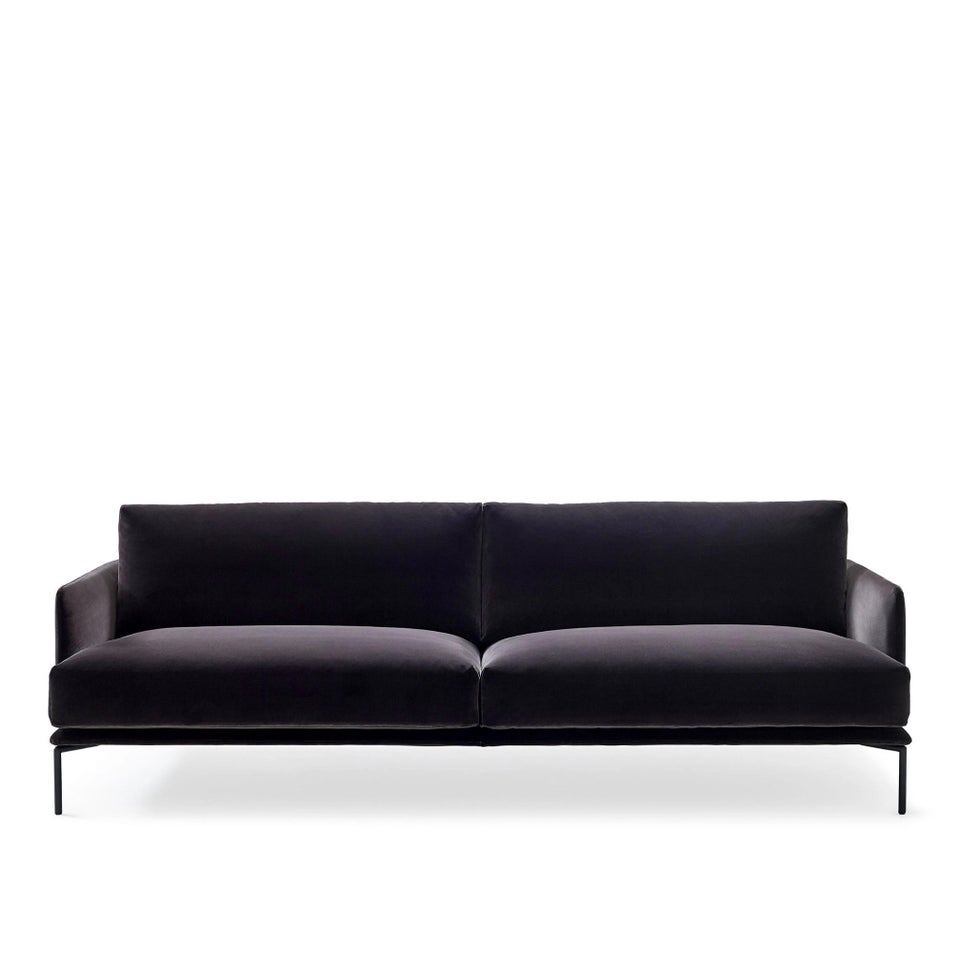 Sofa, velour, 3 pers.