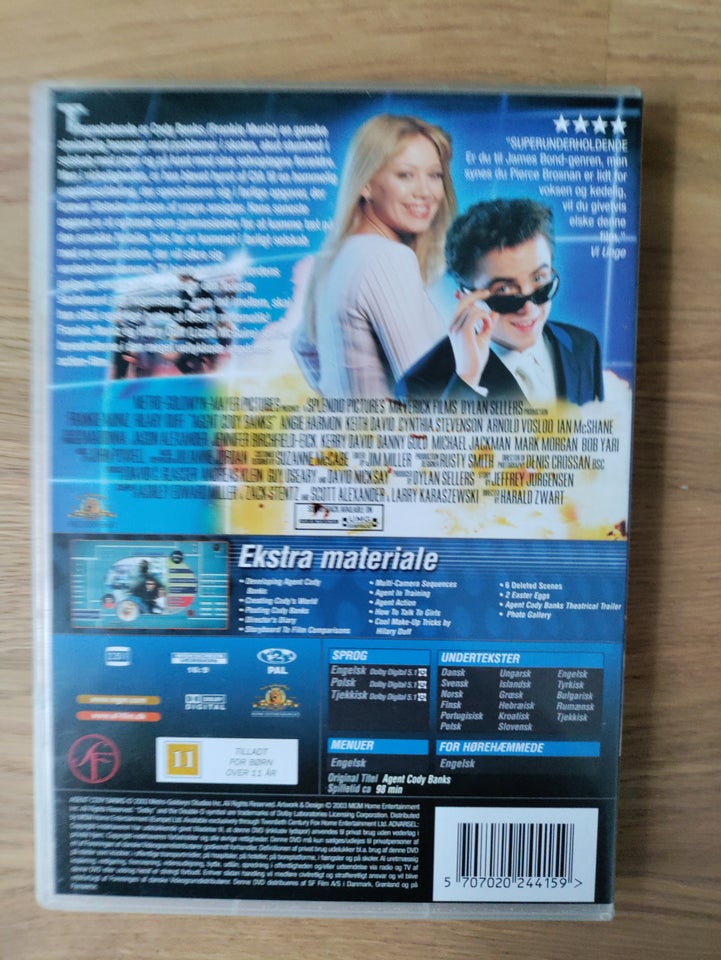 Agent Cody Banks, DVD, komedie