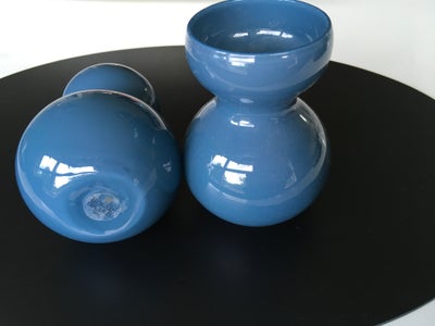 Glas, Hyasintglas , Holmegaard, Super flotte hyasintglas i støvet blå farve sælges. Aldrig brugt - k