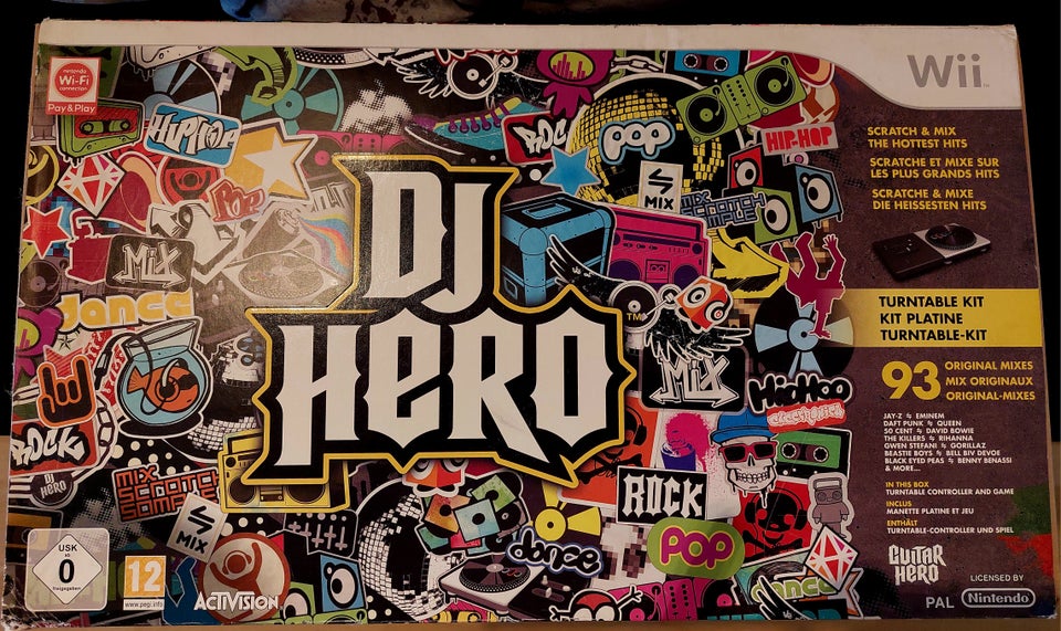 DJ Hero box, Nintendo Wii, anden genre